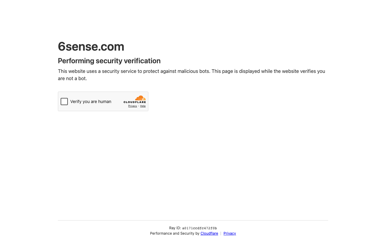6sense homepage, account engagement platform