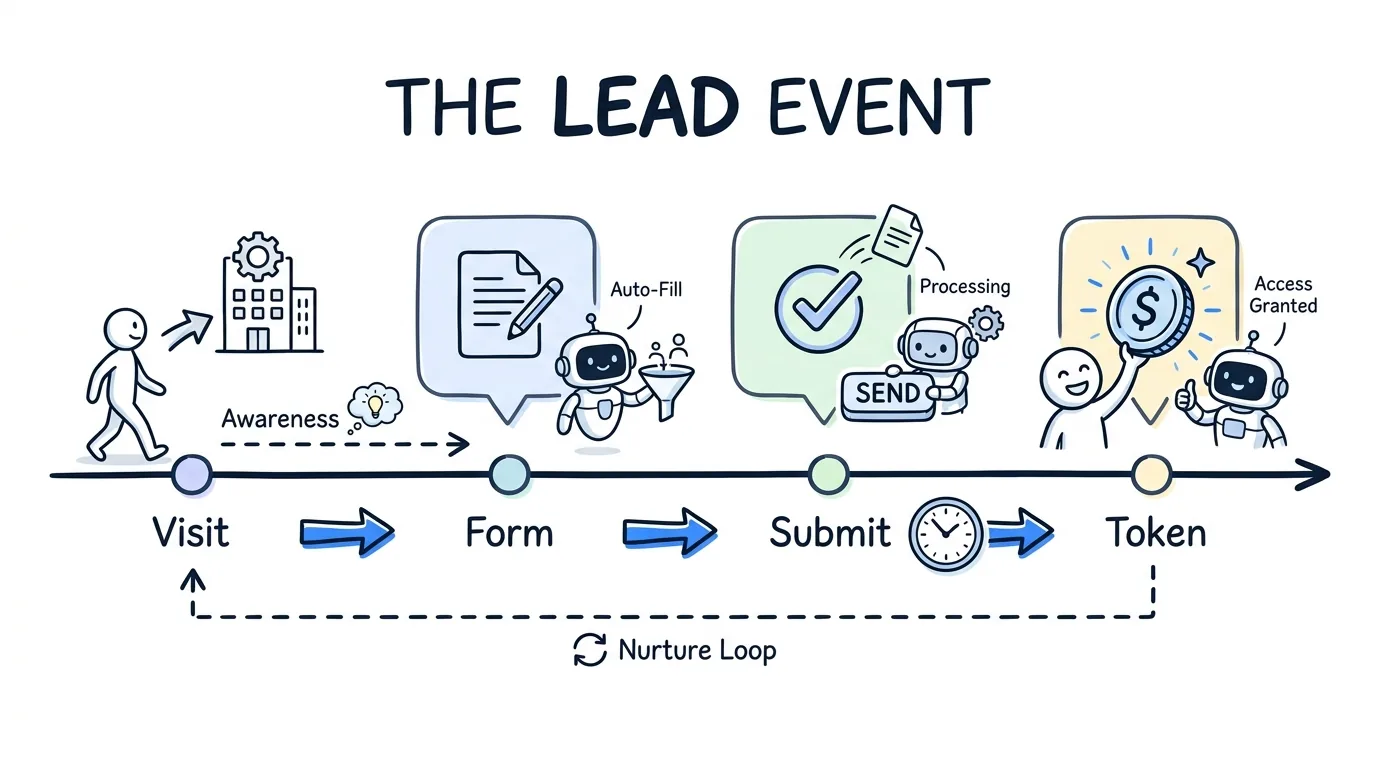 jornaya leadid illustrated as a timeline of the consumer journey from visit to token